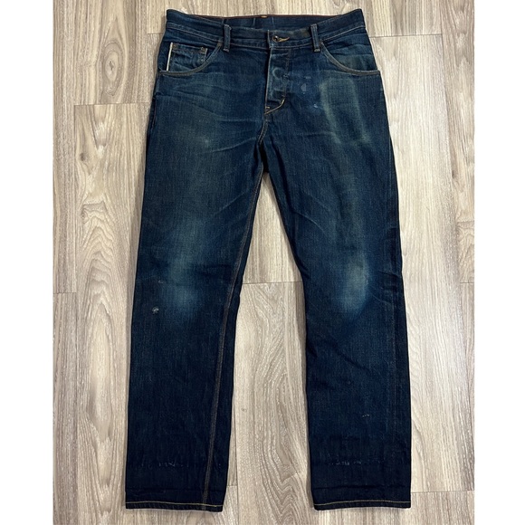Raleigh Denim Workshop Other - Raleigh Denim Alexander Jeans Worn In Raw Denim White Oak Button Fly Sz 30 x 29